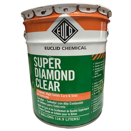Euclid Chemical Euclid Super Diamond Clear Solvent Based Curing and Sealing Compound 5 Gallon 359A 05